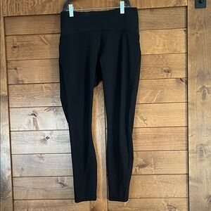 Lululemon Black Mesh Cutout Leggings size 8/25”